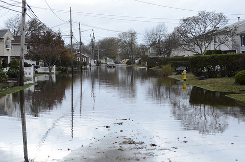 Hurricane Sandy Aftermath in Lindenhurst, Long Island
