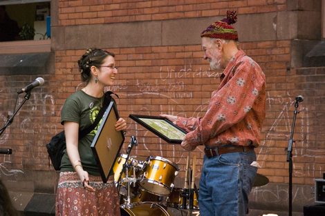 Pete Seeger Celebrates Earth Day at Columbia's Teachers College