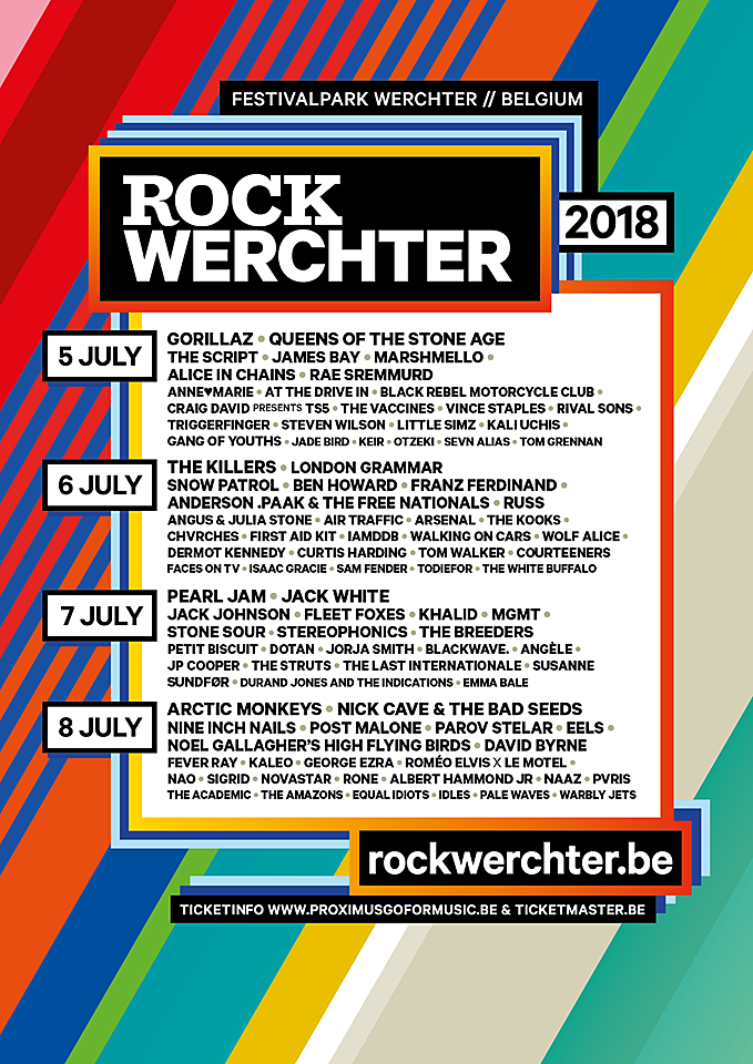 Rock Werchter 2018 lineup