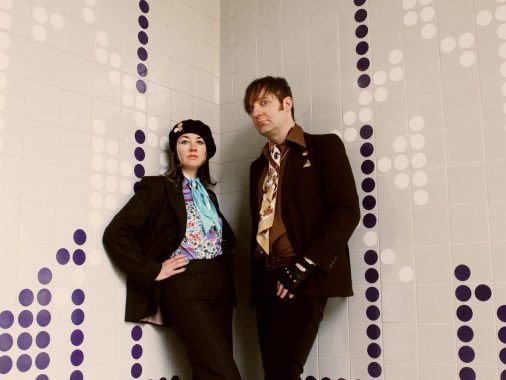 Dorian Cox (L) with Kate Jackson, The Long Blondes