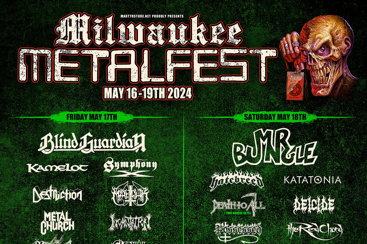 Milwaukee Metalfest adds bands to 2024 edition, announces lineup by day