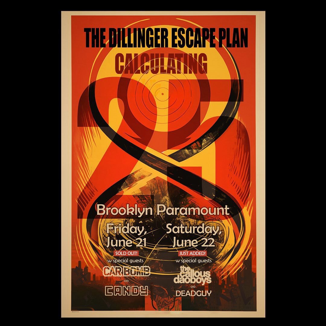 Dillinger Escape Plan 2nd night added